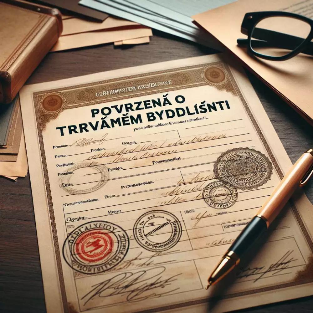 potvrzení o trvalém bydlišti