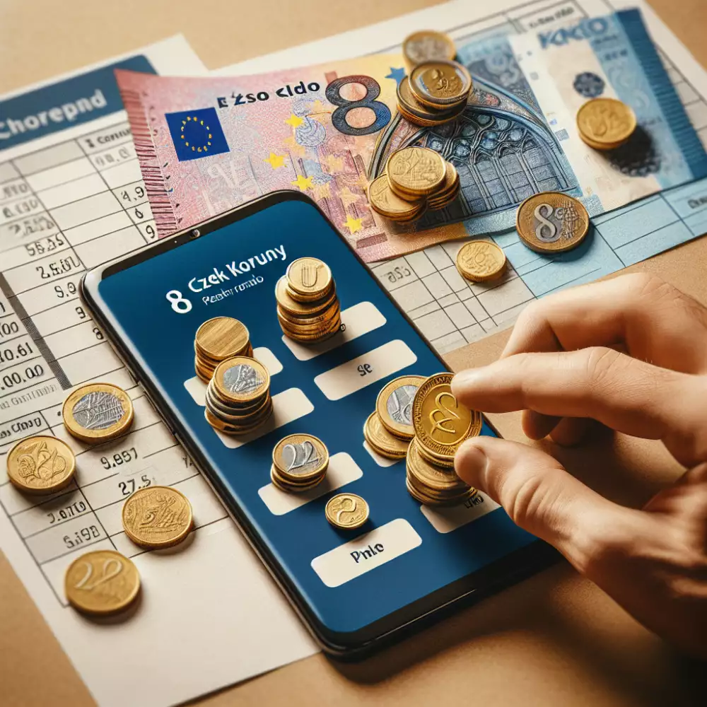 8 eur to czk