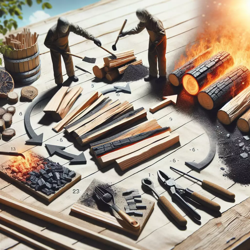 opalování dřeva postup