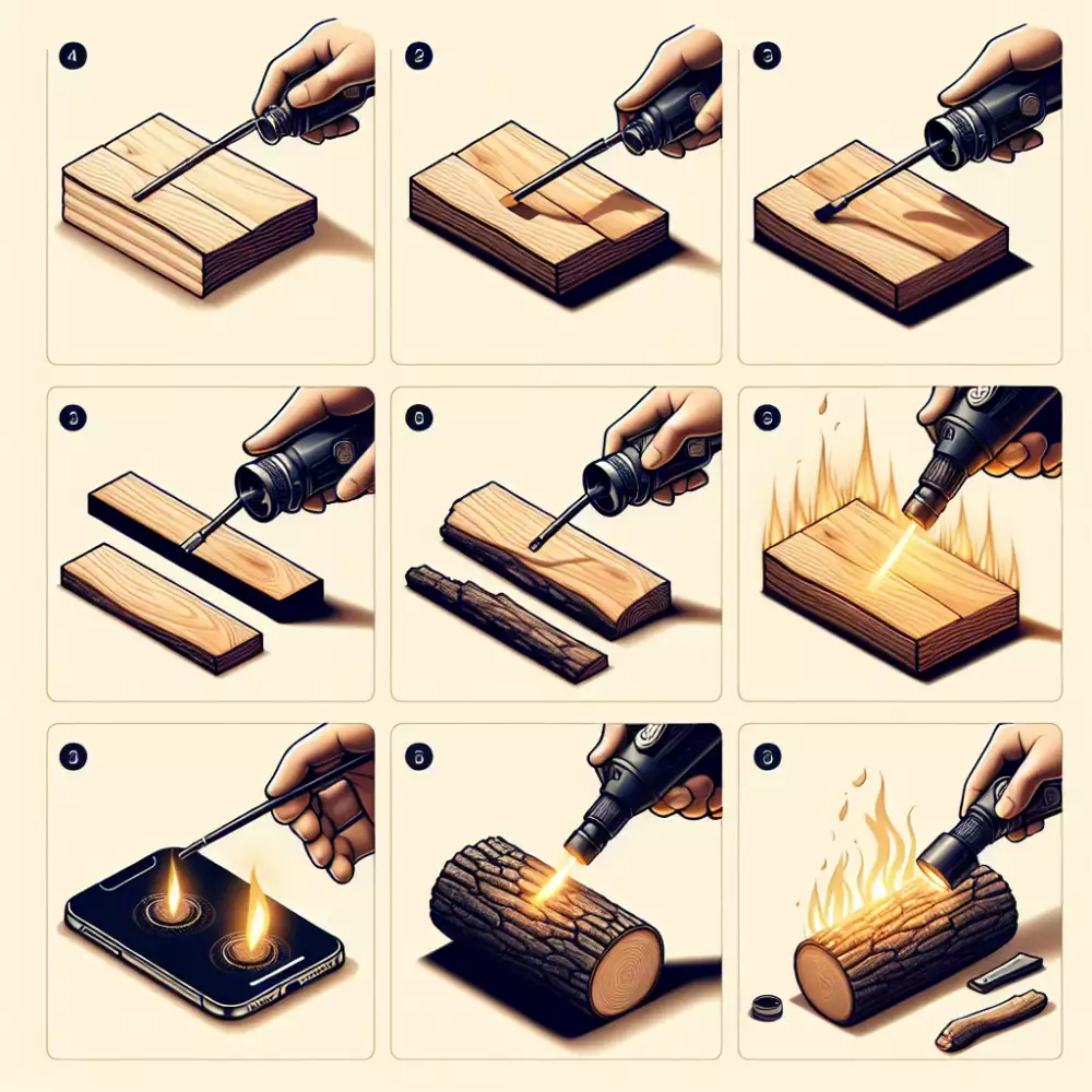 opalování dřeva postup